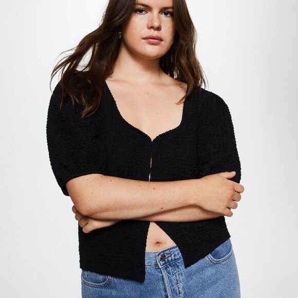 Mango Textured Knit Top - Picture 4 of 9